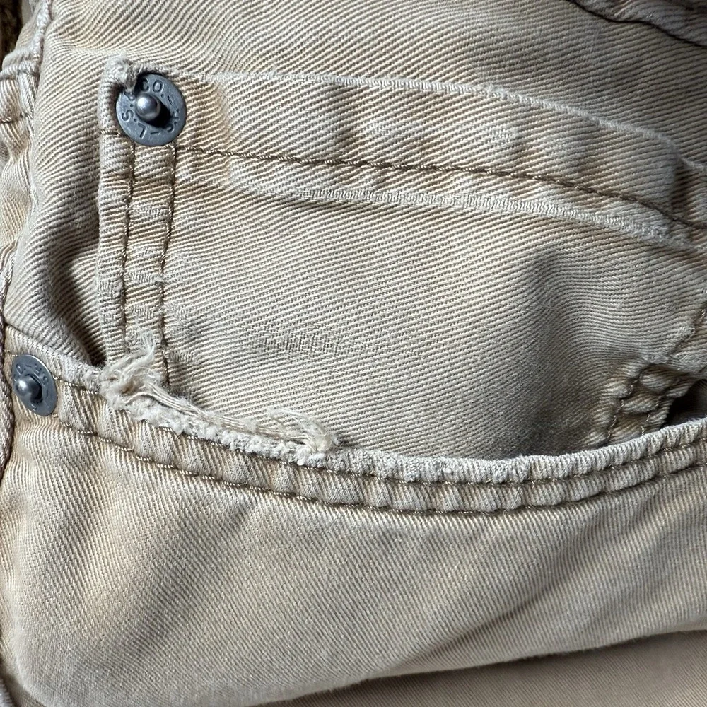 Levi's 514 Jeans Men's 36x34 Brown‎ Slim Straight Leg Distressed